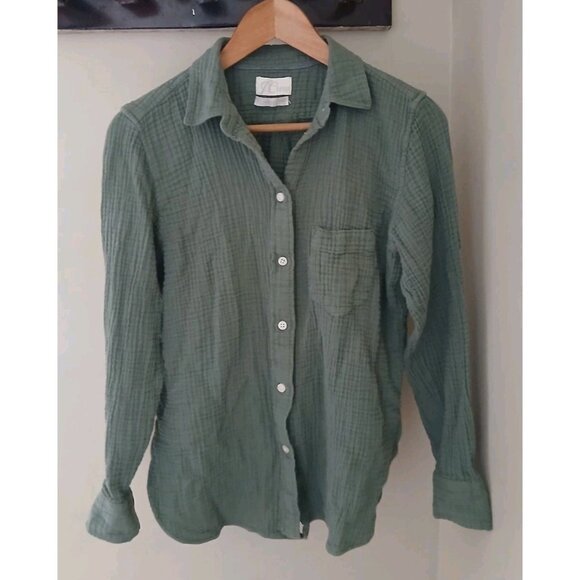 J. Crew Double Gauze Button Up Blouse - Picture 1 of 9